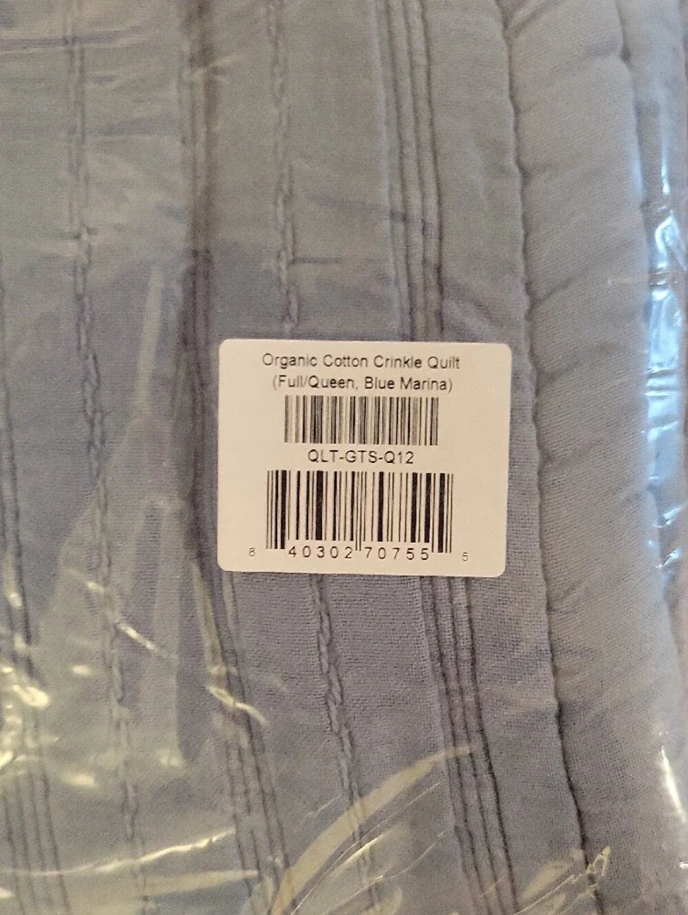 Brooklinen Blue Marina Organic Cotton Quilt Set